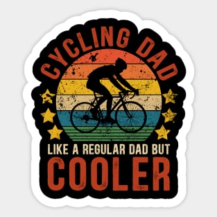 Cycling Dad Funny Vintage Cycling Father's Day Gift Sticker